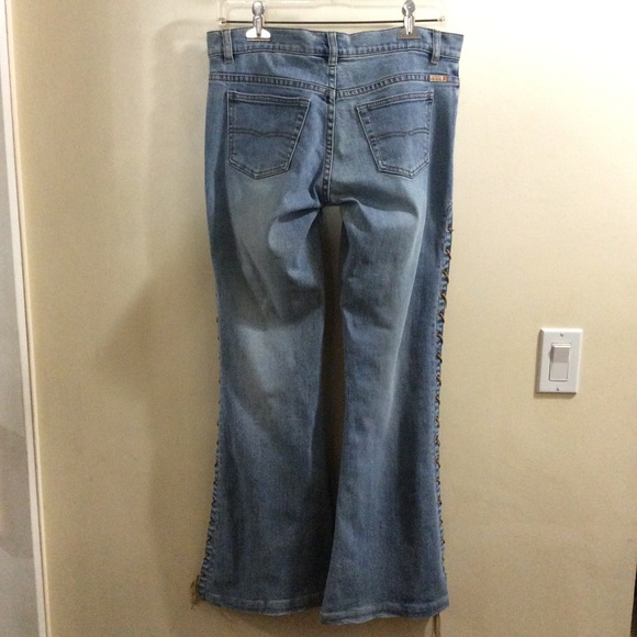 Vintage Buffalo David Bitton jeans with vented lace up sides - Picture 5 of 13